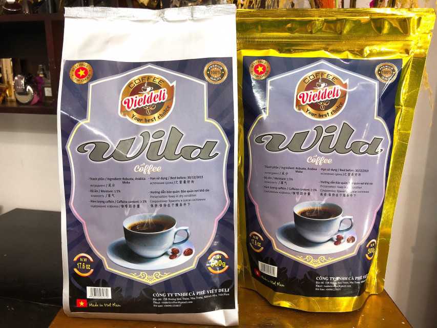 Premium Vietdeli Wild Roasted Coffee Beans